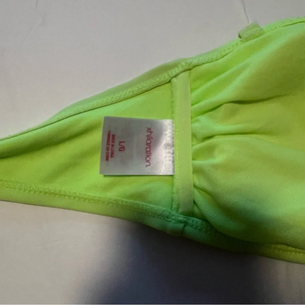 Xhilaration Lime Green Bandeau Bikini Top